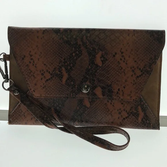 Treska Brown Shoulder Bag With Strap Smaller Bag Inside - Picture 3 of 5